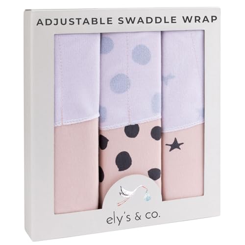 Langes pour bébé lot de 2 couvertures d'emmaillotage réglables Ely's & Co