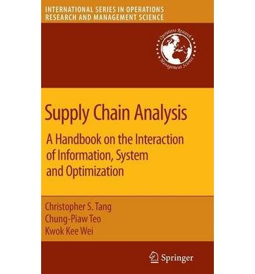 [(Supply Chain Analysis: A Handbook on the Interaction of Information ...
