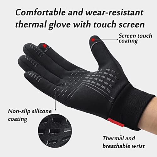 Luvas de esqui de inverno - Luvas para clima frio à prova d'água | Luvas de esqui confortáveis ​​pa