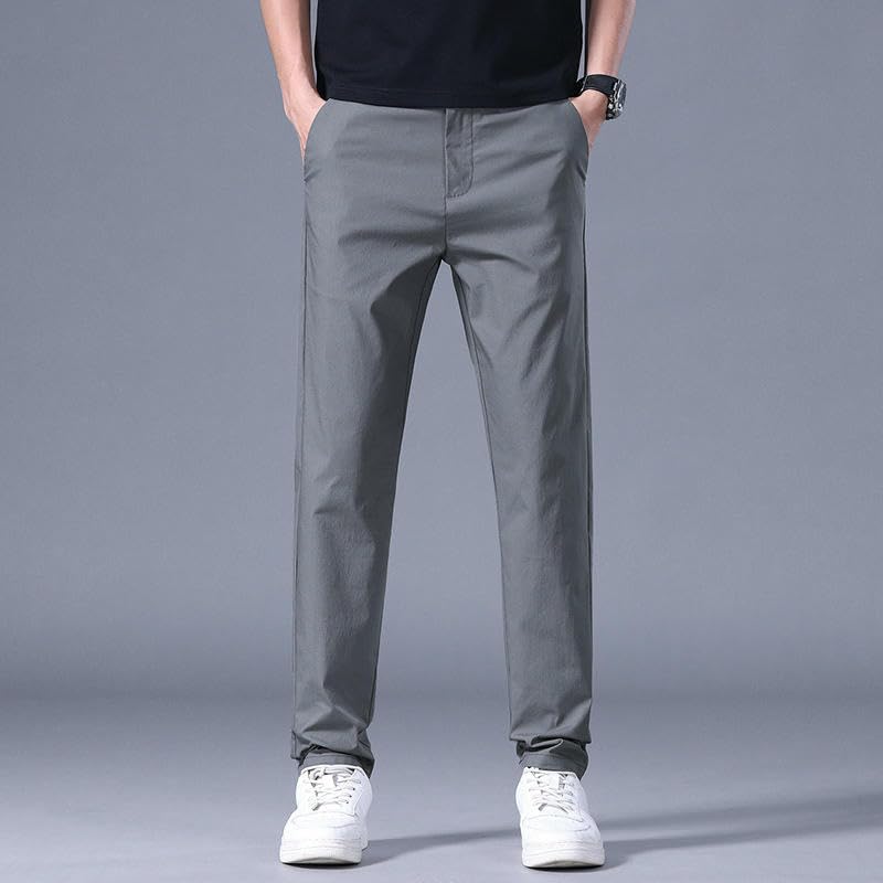 Men's Summer Business Loose Straight Versatile Casual Pants3