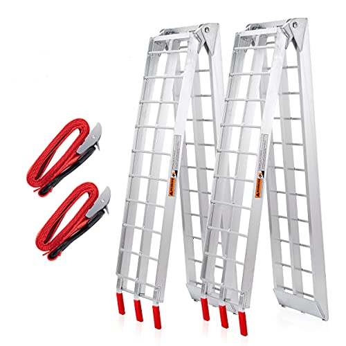 thumbnail interactive-video image 1 of KROAK Aluminum Loading Ramps 1700 Lbs, 7.5ft 2Pcs Martinique 1 of 11