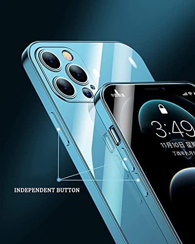 Coque iPhone 12 Pro Max transparente bleue anti-jaunissement - 6