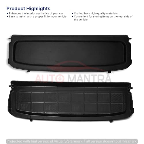 Image of Car Parcel Tray Diggi Luggage Tray in Perfect Fitting Compatible for 3XO| Does not fit with The Wiper Model on The Back Glass