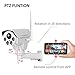 Jennov Full HD 2.0MP 1080P WiFi IP Wireless Security Cameras Outdoor Waterproof CCTV Pan Tilt Zoom PTZ Camera with Built-in 16G Micro SD Card Day Night Vision Mobilephone Remote View