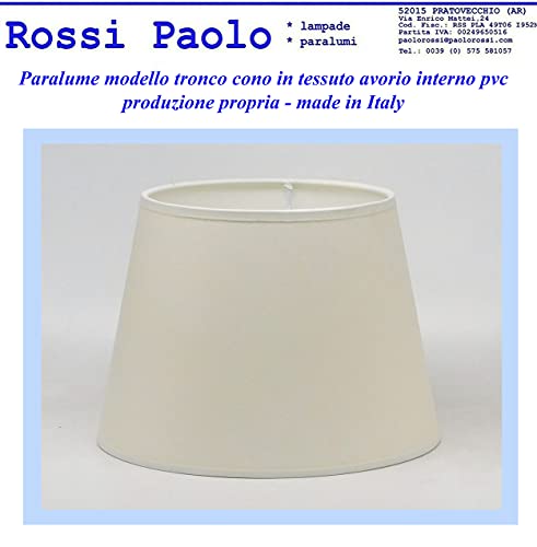 Prime paralume coprilampada tronco cono d25 in
