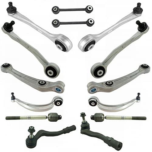 TRQ Front Steering & Suspension Kit Control Arm Control Arm with Ball Joint Sway Bar Stabilizer Link Tie Rod Compatible with Audi by TRQ - Used condition - US$286.84