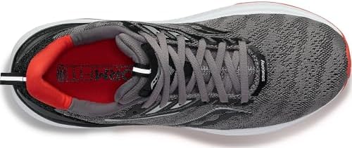 Saucony Men's Echelon 9 Running Shoe, Charcoal/RED, 11.5 | Image 2