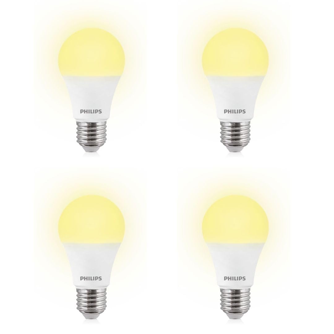 PHILIPS 12W e27 LED Warm White Bulb, Pack of 4, (Stellar Bright)