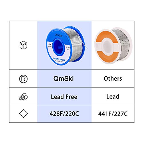 Filo per saldare, senza piombo colofonia nucleo di...
