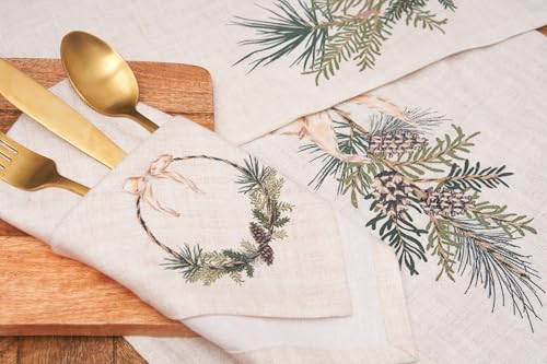 Servilleta de Tela Verde C&F Home Pinecone miniatura 6