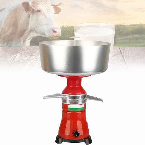Spdazzleburst Separador eléctrico de Nata de Leche Fresca, desnatador Completo de Leche, 80 l/h, máquina Profesional para desnatar, para convertir la Leche Entera cruda en Leche desnatada.
