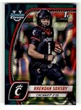 2024 Bowman University Chrome Teal Lava Refractor #26 Brendan Sorsby Cincinnati Bearcats RC Rookie NCAA Football Trading Card