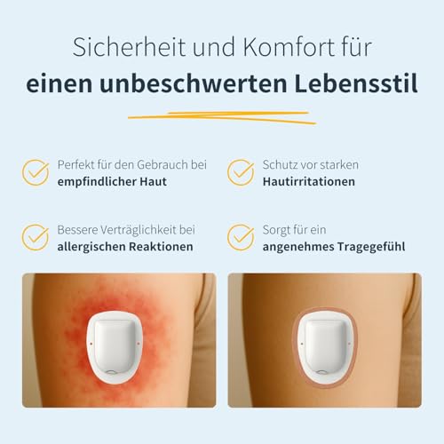 MySweetStitch - Omnipod Underpatch 10x Hautschutzpflaster oval gegen Hautreizungen beim Omnipod, atmungsaktiv & hypoallergen, wasserfest bis 15+ Tage, Made in Germany, Beige
