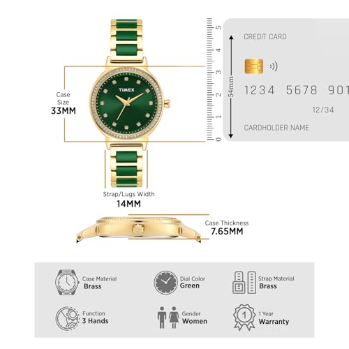 Image of TIMEX Round 33mm Dial Analog Women Watch