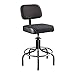 Black Vinyl Task Chair, Non-tilt, 24-31" Seat Height