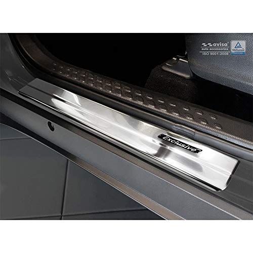 Seuils de portes inox Toyota C-HR 2016 et RAV4 2017 2018 Exclusive 4 pièces