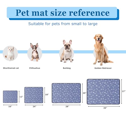 Image of Pee Pads for Dogs Washable,Reusable Pee ,Waterproof & Non-Slip,Used for Pet Training,Whelping Pads,Crate Mats for Dog Cages,2 Pack