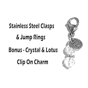 Clip On Charm, Build Your Own Bracelet, Bag, Purse, Handbag, Message, Inspirational, Keychain, Zipper Pull, Jewelry