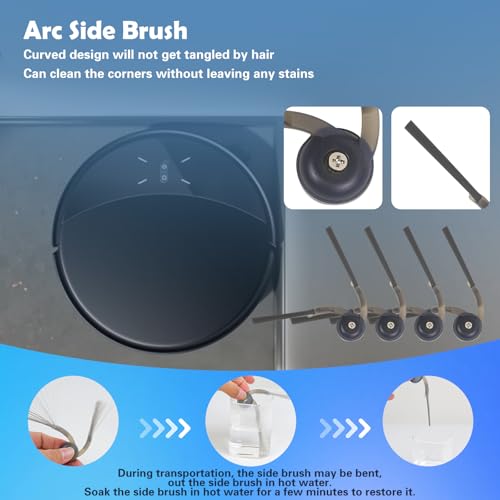 Image of Accessories Kit for Roborock Saros 10R, Saros 20, Qrevo CurvX, Qrevo Edge 2, Curv 2 Pro, QX Revo Ultra Robot Vacuum Replacement Parts, 1 Main Brush, 2 Filters, 4 Side Brushes, 4 Mop Pads, 6 Dust Bags