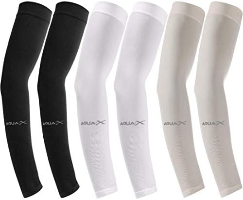 beister 6/3 Pairs UV Protection Cooling Arm Sleeves for Women Men, Long Sunblock Protective Cycling Arm Cover