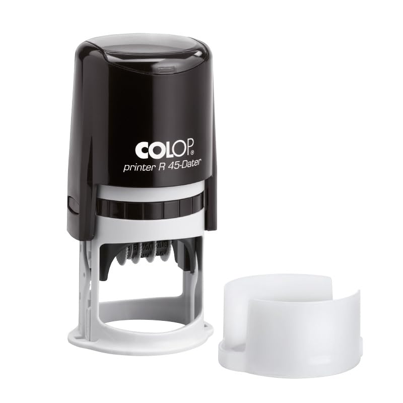 Stempel Colop Printer R 45 | mit individueller Textplatte/Logo | Ø 45 mm - 9 Zeilen rund