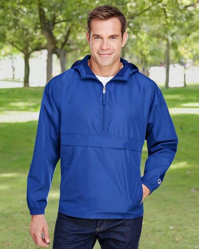 Image of Champion Men's Reverse Weave Anorak With 1 /4 Zip Hood