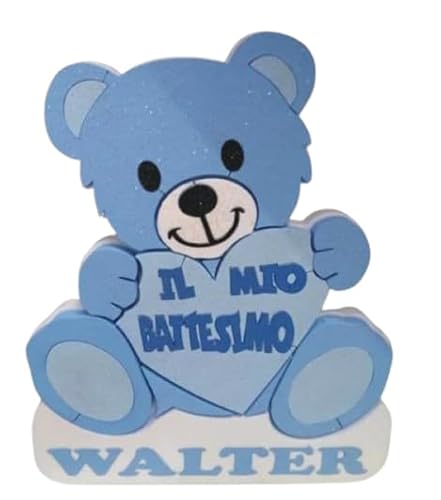 Generico Orsetto Battesimo in Polistirolo Personalizzato con Nome 38 x