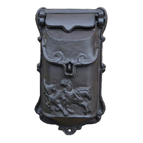 BeiJingYZ Briefkasten Retro Klein für Den Außenbereich, Dekorativer Wandbriefkasten aus Gusseisen, Postkastenmit Prägung für Gartenvillen, 16 * 7 * 28 cm BeiJingYZ Briefkasten Retro Klein für Den Außenbereich, Dekorativer Wandbriefkasten aus Gusseisen, Postkastenmit Prägung für Gartenvillen, 16 * 7 * 28 cm