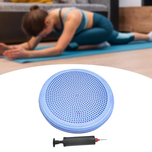 Balance Mat Flat Pad Balance Disc Thickened Wiggle Seat Inflated Yoga Mat Stability for Sports, Yoga, Gymnastics, Kids, Home4