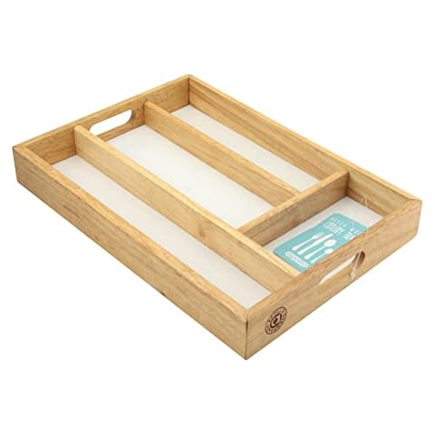 APOLLO Rb Cutlery Tray in Rubber Wood Cover