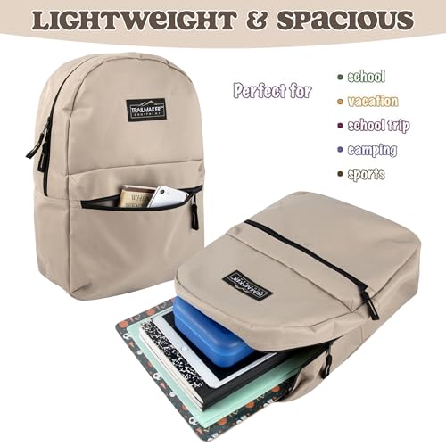 Image of Trail maker Classic 17 inch Backpacks with Adjustable Padded Straps | School Backpacks for Girls, Boys