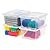 IRIS USA 4-Pack Storage Bins with Lids, 15 Quart, Shoe Boxes Clear Stackable Containers Organize Shoes Closet Shelves, Classroom Organization Teacher Tools, Game Storage - BPA-Free Plastic