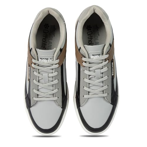 Buy Woodland Men's Lgrey/Camel PU Sneakers-7 UK (41EURO) (OSNK - Image 7