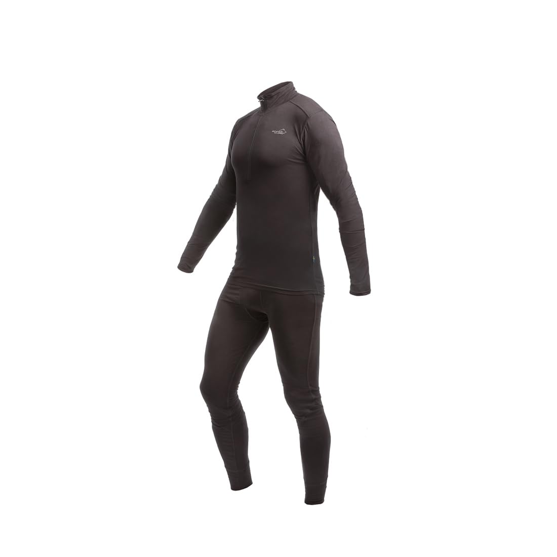 ARRAK OUTDOOR Ultra Bamboo Long Underwear Set Men, Crafted From Bamboo Viscose, Super Soft, Comfy, Breathable, Sustainable Everyday Essentials, Two-Piece Set, Arrak Elastic Band at The Waist Black