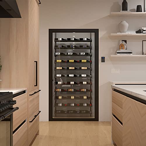 Soporte modular horizontal para 99 botellas, negro miniatura 3