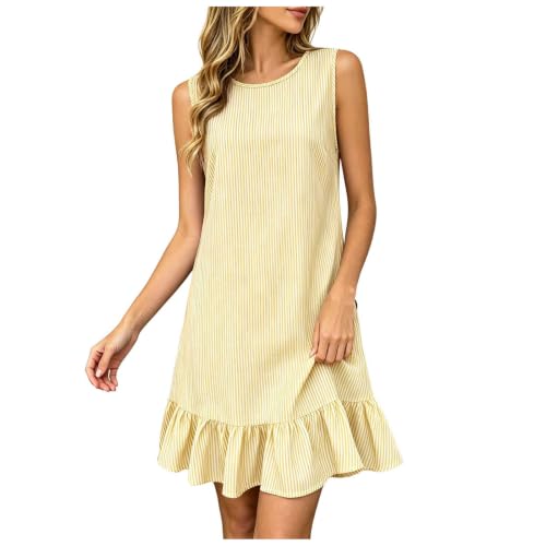 Robe chic décontractée en coton lin de qualité supérieure