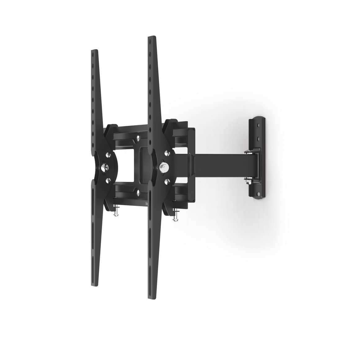 Hama TV Wandhalterung schwenkbar, neigbar, ausziehbar (TV Wandhalterung 32-65 Zoll, VESA 100x100 bis VESA 400x400, bis 30kg, mit Fischer-Dübeln) schwarz