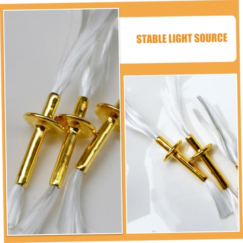 Mechas para lámparas de aceite ABOOFAN 4 piezas miniatura 7