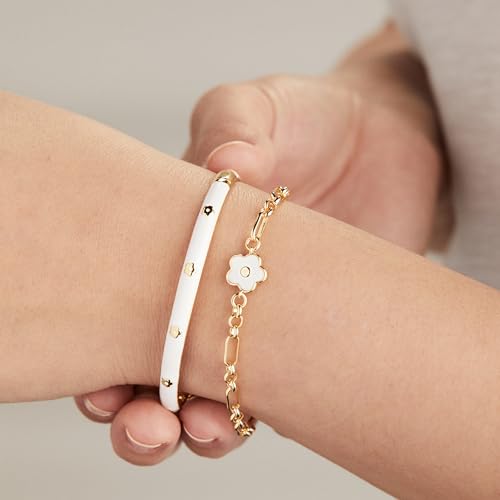 Alex and Ani Mother of Pearl Daisy Jewelry4