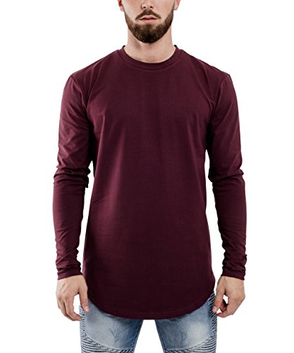 Blackskies Side Zip Langarm T-Shirt | Langes Oversize Fashion Basic...