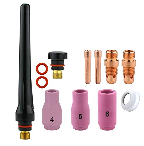 Consumables Kit for 17-18-26 Series TIG Torches with Stubby Set-Up - Sizes: 0.040
