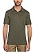 32 DEGREE WEATHERPROOF COOL MENS POLO, Short Sleeve 32Degree Shirt (Medium, Heather Dark Moss)