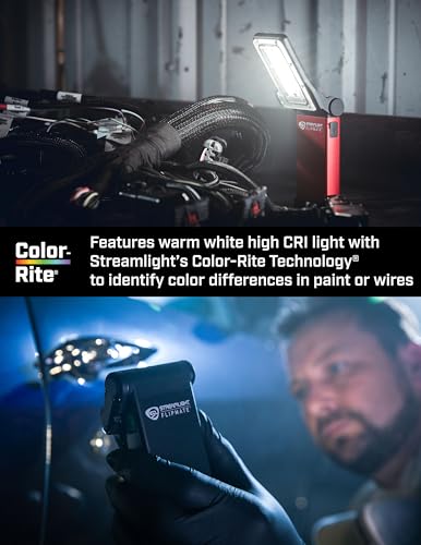 Image of Streamlight 61500 Flipmate 500-Lumen USB Rechargeable Multi-Function Compact Work Light, Black
