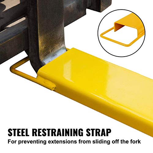 image for BestEquip Fork Extensions, 96inch Length Pallet Fork Extensions, 4.5in