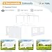 HOTEEL Canopy 10'x20' Party Tent with 4 Removable Sidewalls, All Season & Waterproof, White
