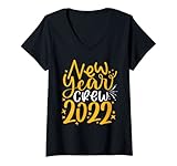 Photo Gallery donna capodanno crew 2022 capodanno 2022 festa in costume di gruppo maglietta con collo a v Photo Gallery donna capodanno crew 2022 capodanno 2022 festa in costume di gruppo maglietta con collo a v