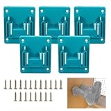 Werkzeug-Bohrer-Halterung für 18-V-Werkzeuge mit Schrauben, montierbarer Organizer-Dock für Arbeitsplatzoptimierung und Werkzeugsicherheit (5 Stück)