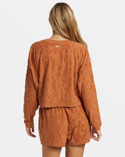 Billabong Loosen Up Crew Neck Sweatshirt, Medium, Toffee3