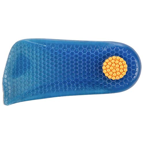 Image of Height Increase Elevator Half Insole for Men 1 /2 inch Taller Heel Lift Insert - Silicon Honeycomb Shaped Gel