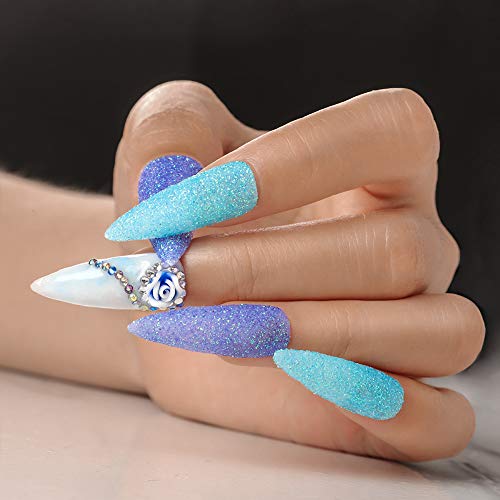 Acrylic Nail Kit,Pink White Clear Acrylic Powder and Liquid Set, False Nail Tips Acrylic Painting Brush Manicure Tools Set Nail Art Glitter Powder Rhinestones